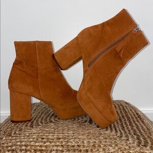 Jeffery Campbell Suede Platform Ankle Boots